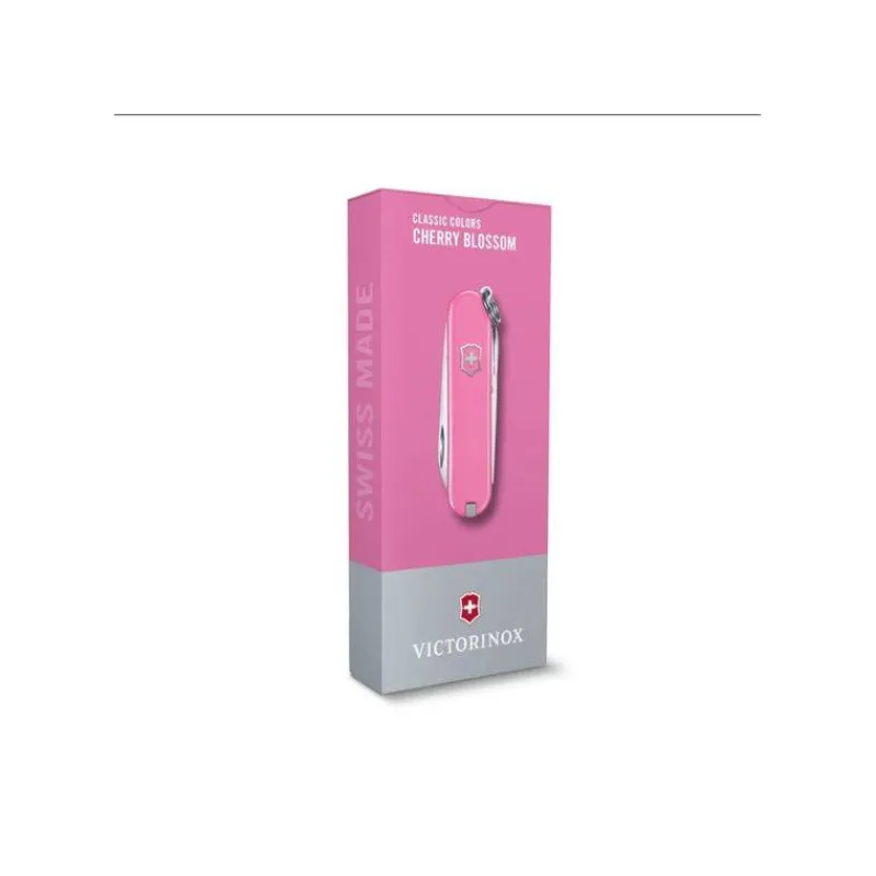 Couteaux De Poche | Couteaux Fermants-Victorinox Couteau Suisse fermant de poche multifonctions Porte Clé Classic SD Rose Cherry Blossom