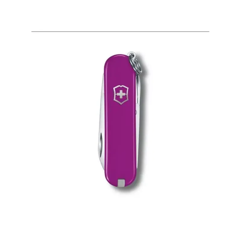 Couteaux De Poche | Couteaux Fermants-Victorinox Couteau Suisse fermant de poche multifonctions Porte Clé Classic SD Violet Tasty Grape