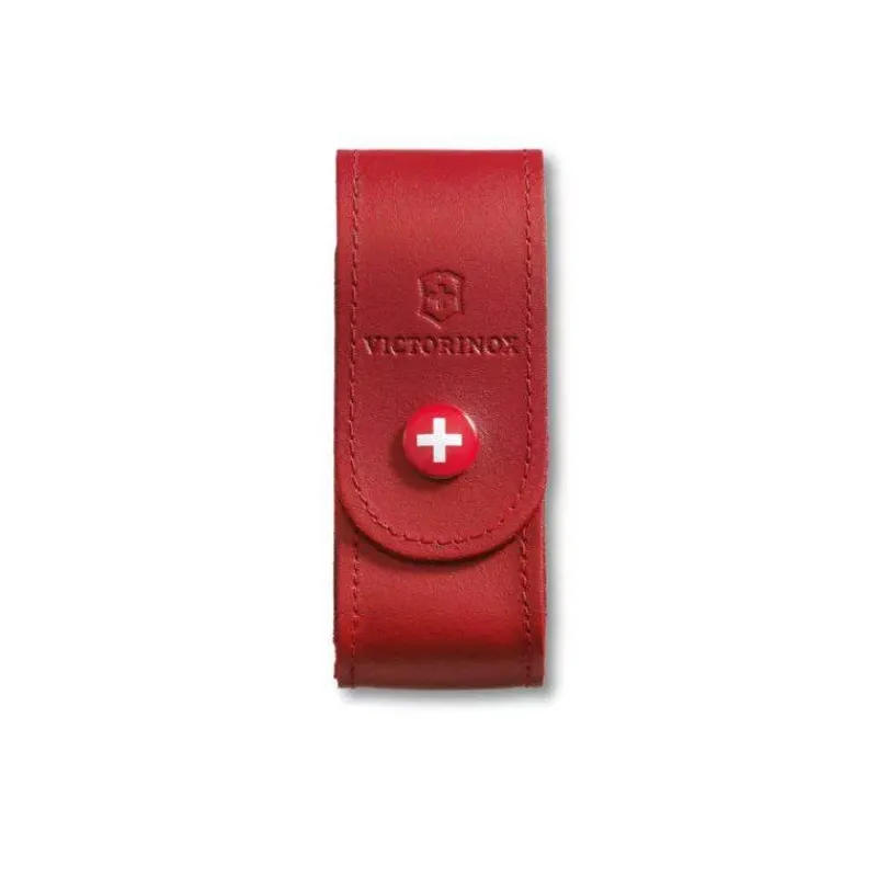 Couteaux De Poche | Rangements Et Protection-Victorinox Etui Ceinture pour Couteau Suisse fermant de poche Cuir Rouge